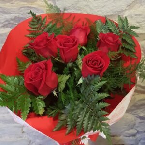Ramo de 6 Rosas Rojas